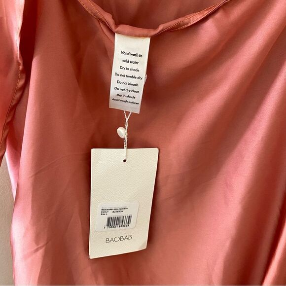 Baobab Marea one shoulder mini dress in Blossom sarong tie Revolve $220 NWT Sz L - Picture 14 of 14